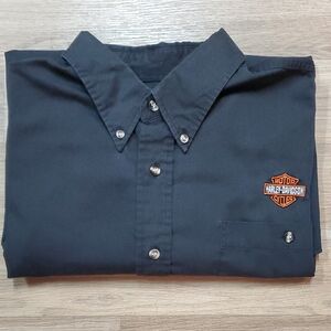 Harley-Davidson Black Button Down Shirt